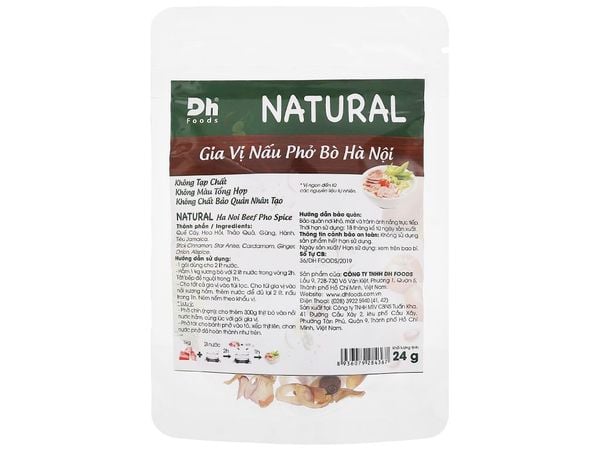 Gia vị nấu phở bò Hà Nội DHF Natural gói 24g