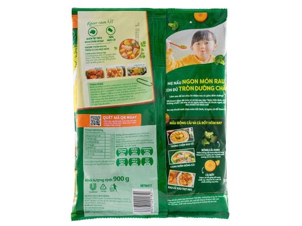 Hạt nêm thịt thăn, xương ống, tủy Knorr gói 900g