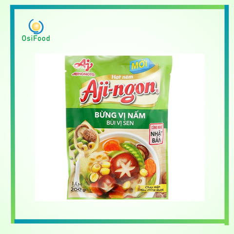 Hạt nêm nấm hương, hạt sen Aji-ngon gói 200g