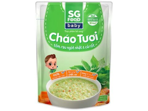 Cháo tươi baby tôm rau ngót Nhật SG Food 240gr