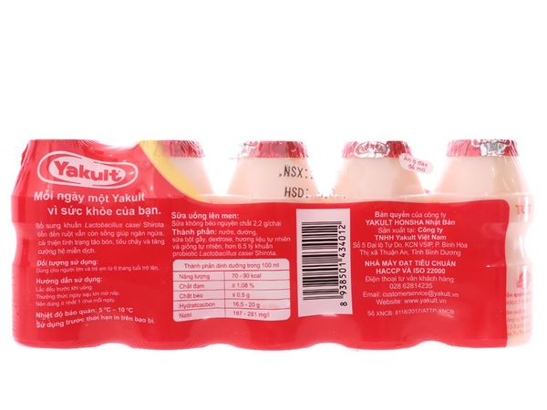 Sữa uống lên men Yakult lốc 5 hộp 65ml