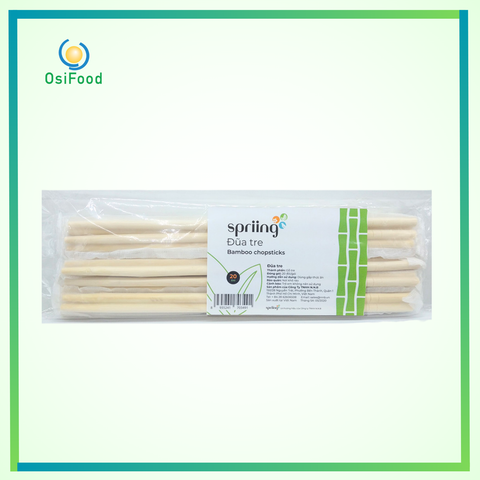 Đũa tre tròn Spriing lốc 20c