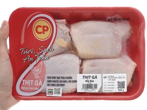 Má đùi gà cắt khúc tươi CP 500g