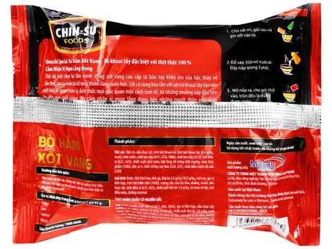 Mì khoai tây Omachi Special bò hầm xốt vang gói 92g (có gói thịt thật)