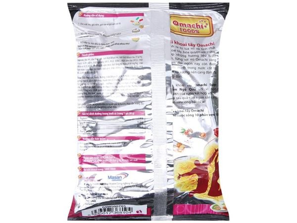 Mì khoai tây Omachi sườn hầm ngũ quả gói 80g