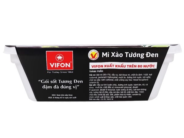 Mì xào tương đen Vifon 90g (gói sốt tương đen 25g)