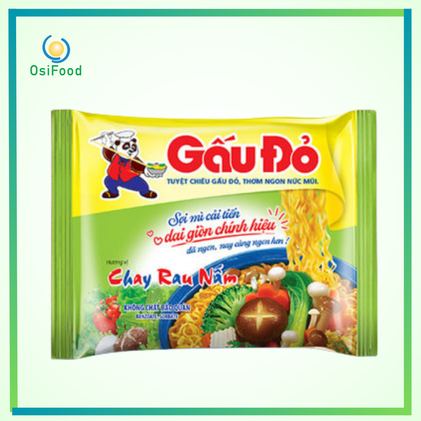 Mì Gấu Đỏ Chay Rau Nấm 62g