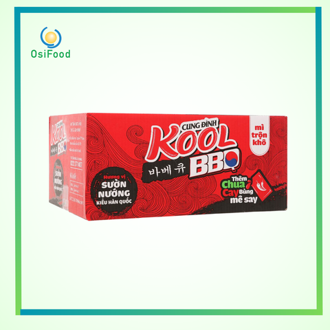 Mì trộn Cung Đình Kool BBQ tô 105g/thùng 12 tô
