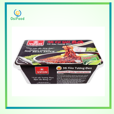 Mì xào tương đen Vifon 90g (gói sốt tương đen 25g)
