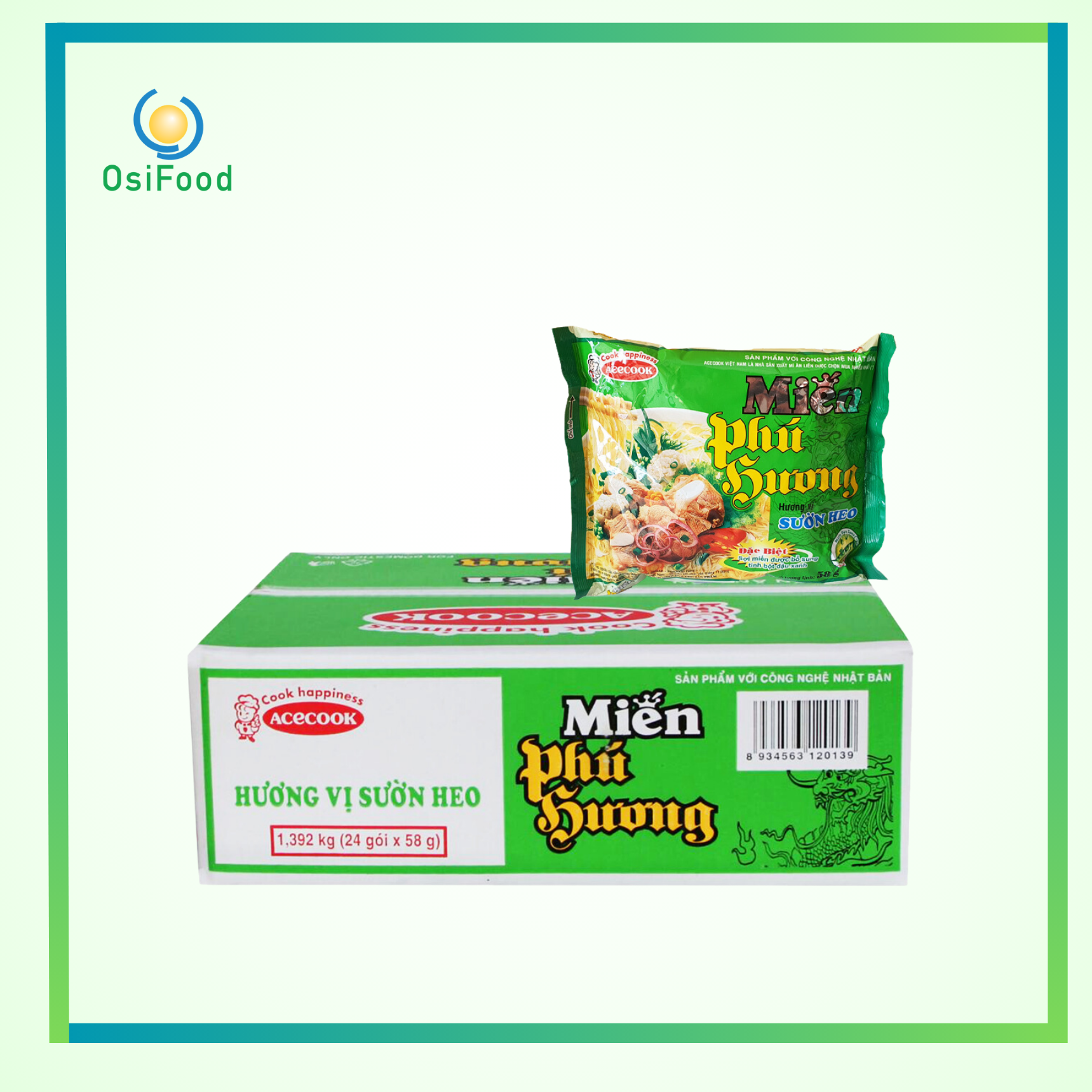  Miến Phú Hương - Sườn heo thùng 24 gói 
