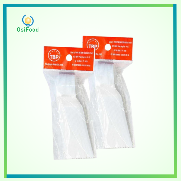 Muỗng nhựa trắng Tân Bách Phát 20