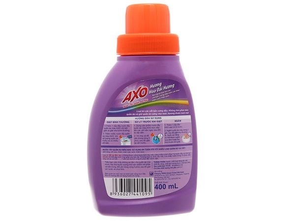 Nước tẩy quần áo màu AXO tím hương lavender 400ml