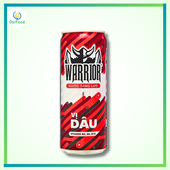 Nước tăng lực Warrior vị Dâu lon 325ml