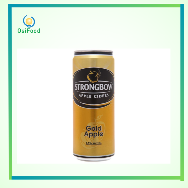 Nước táo lên men Strongbow Gold Appel lon 330ml