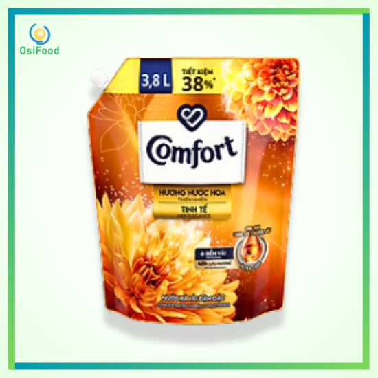 Nước xả Comfort hương nước hoa thiên nhiên tinh tế túi 3.8L