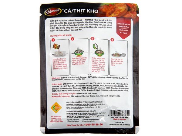 Gia vị kho thịt cá 80g  Barona