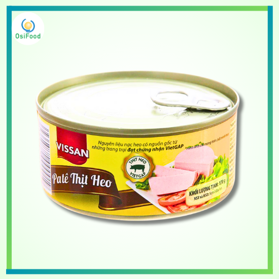 Pate Thịt Heo Vissan Có Khóa hợp 170g