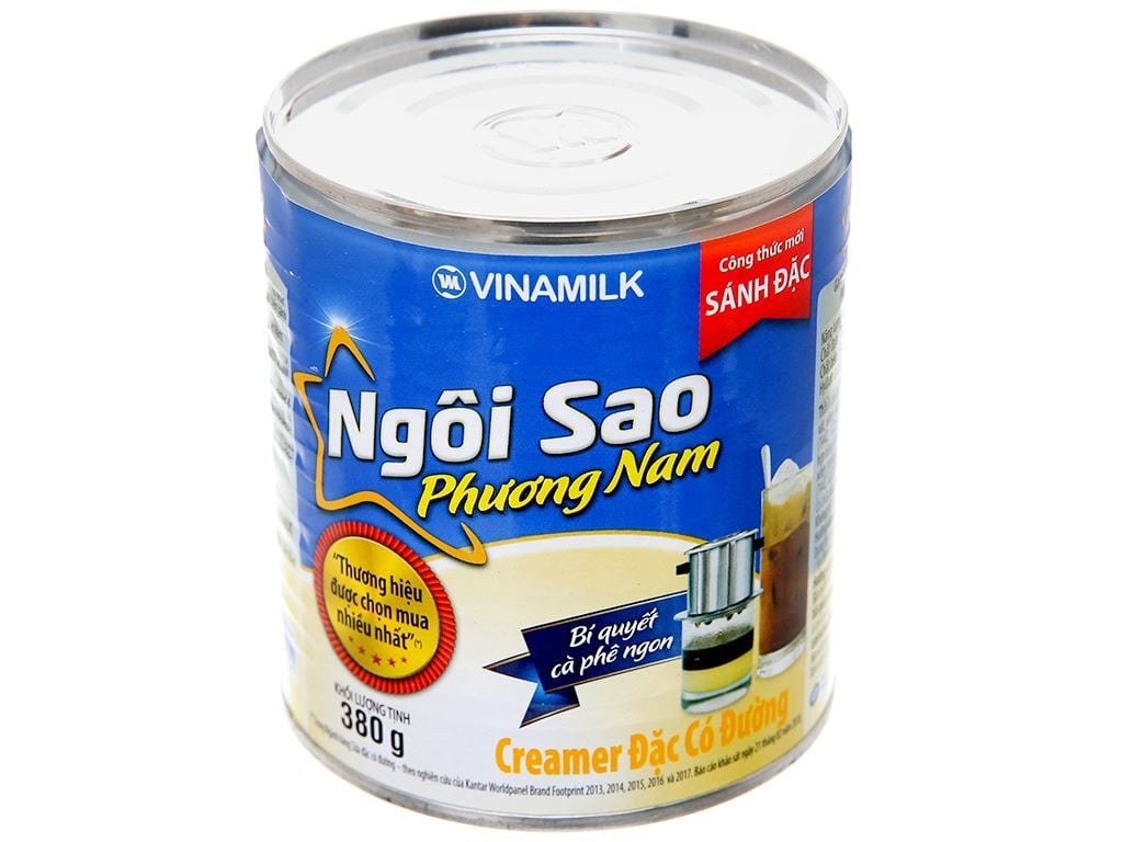  Sữa đặc Ngôi Sao Phương Nam xanh dương lon 380g 