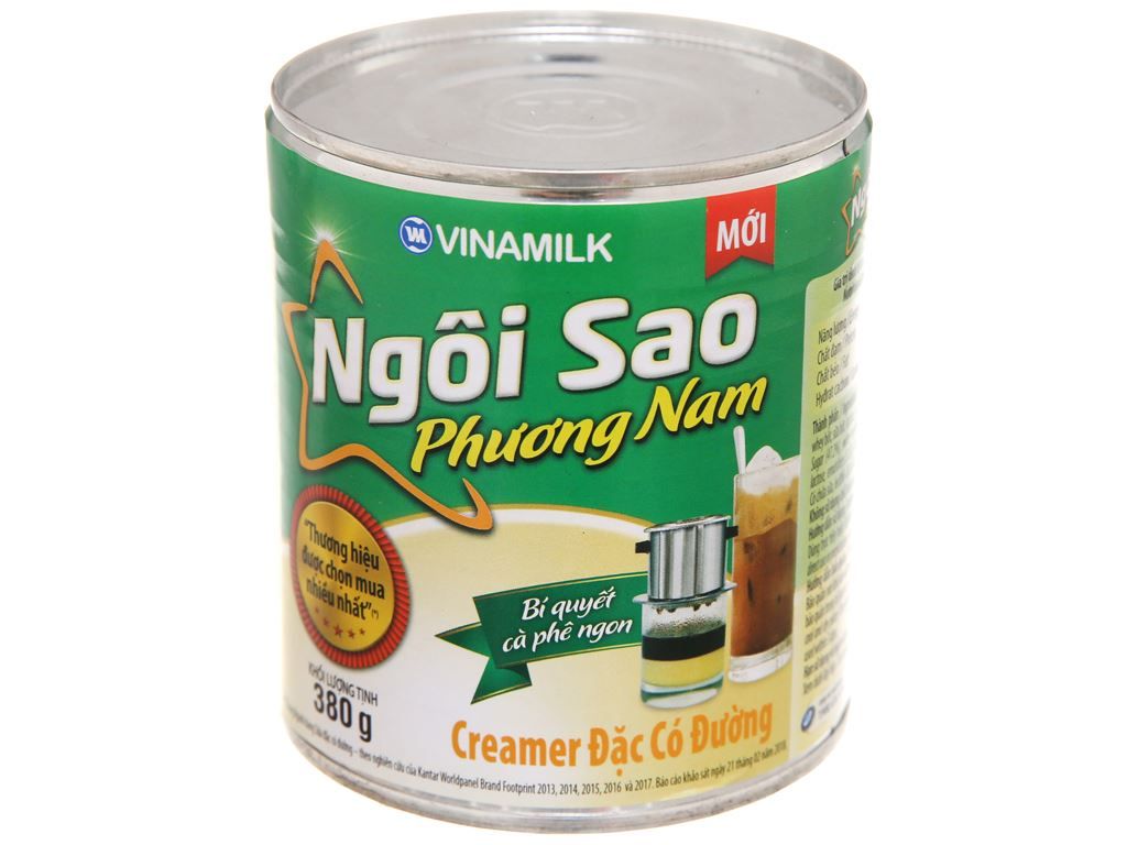  Sữa đặc có đường Ngôi Sao Phương Nam xanh lon 380g 