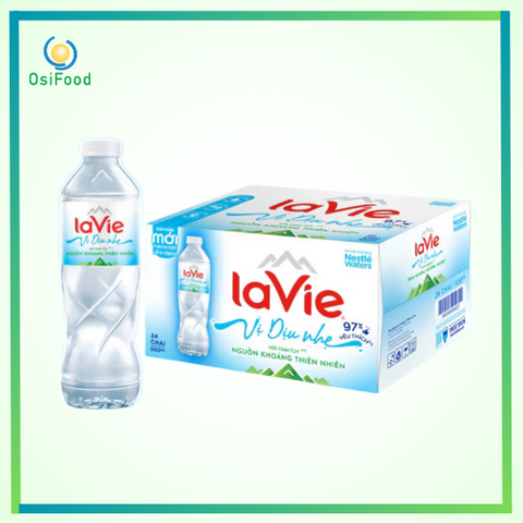 Nước khoáng dịu nhẹ Lavie 24x500ml