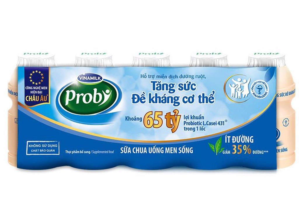  Sữa chua uống Probi ít đường 5x65ml 