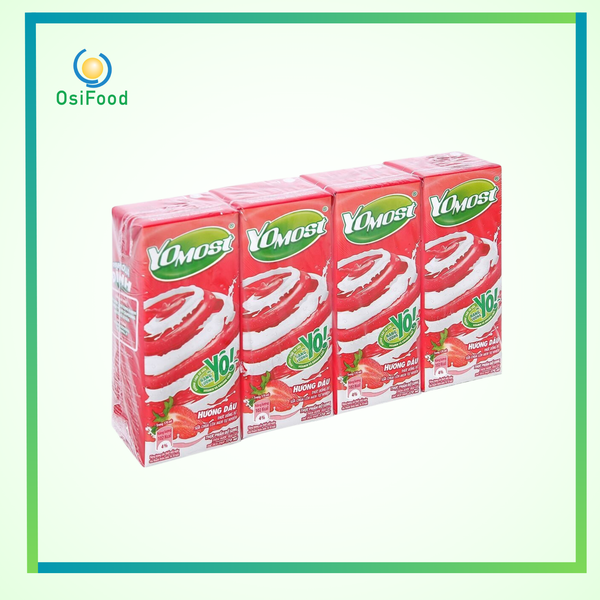 Sữa chua Yomost hương dâu lốc 4x170ml
