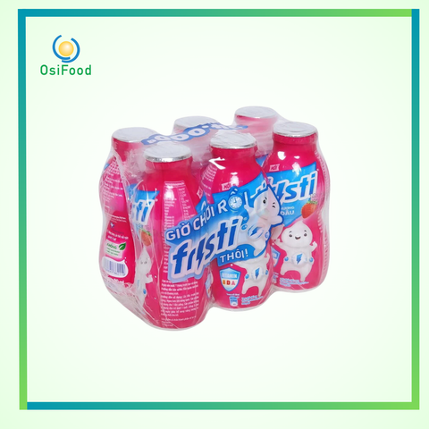 Sữa dinh dưỡng Fristi dâu lốc 6 hộp 80ml