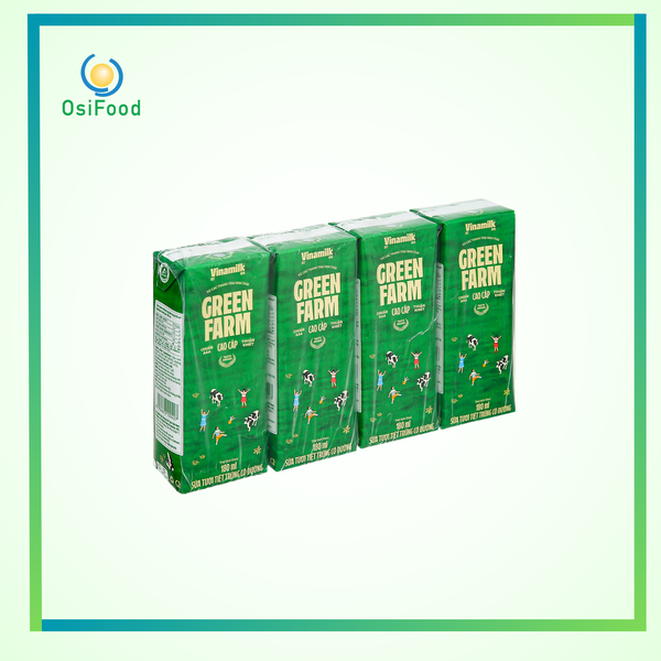Sữa tươi tiệt trùng có đường Vinamilk Green Farm 4x180ml