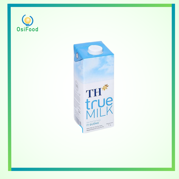 Sữa tươi tiệt trùng TH ít đường hộp 1L
