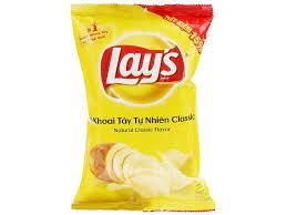  Bánh Lays Snack Khoai Tây Vị Tự Nhiên Classic 56g 