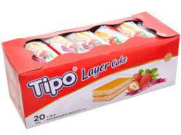 Bánh Bông Lan Cuộn Kem Dâu 180G - Tipo