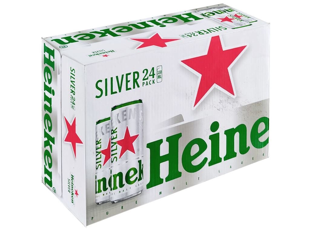  Bia Heineken Silver lon 24x330ml 