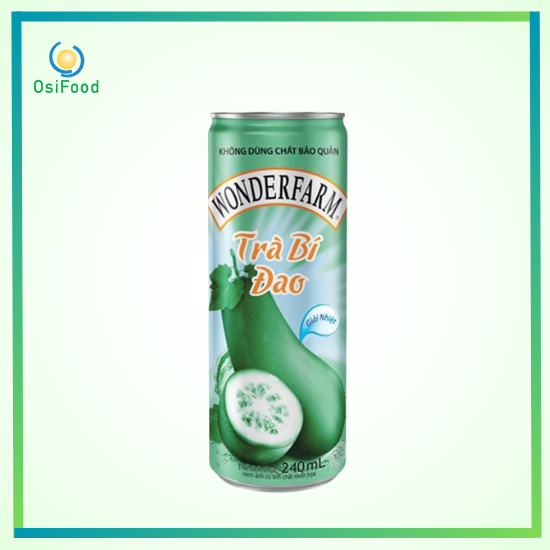 Trà bí đao Wonder lon 240ml