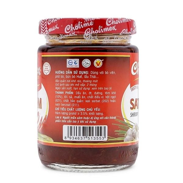 Sa tế tôm XO Cholimex hũ thủy tinh 170g