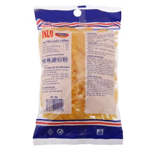 Nui xoắn Safoco gói 300g