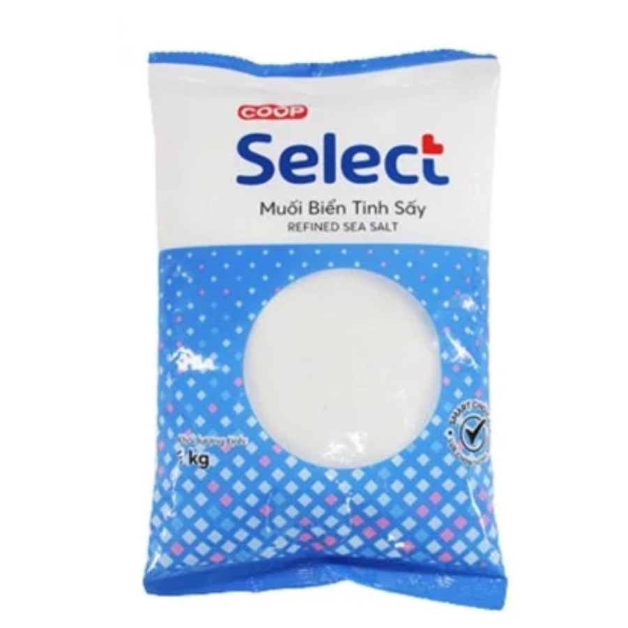  Muối biển tinh sấy Iốt Coop Select 1kg 