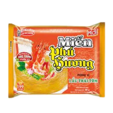 Miến Phú Hương lẩu Thái tôm gói 63g