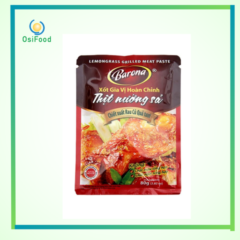 Xốt gia vị hoàn chỉnh thịt nướng sả Barona gói 80g