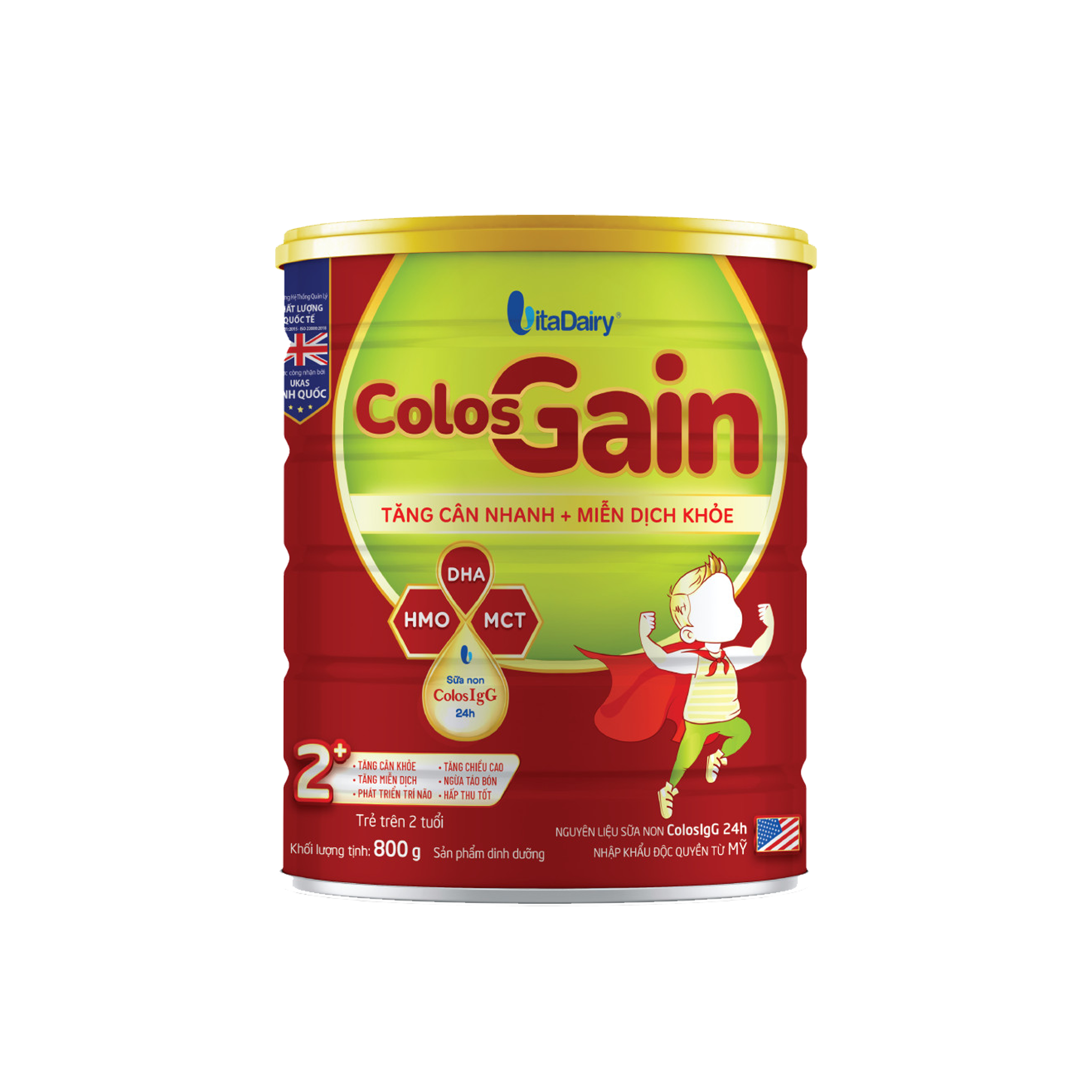  COLOS GAIN - CHO TRẺ SUY DINH DƯỠNG CÓ MIỄN DỊCH KÉM (800g) 