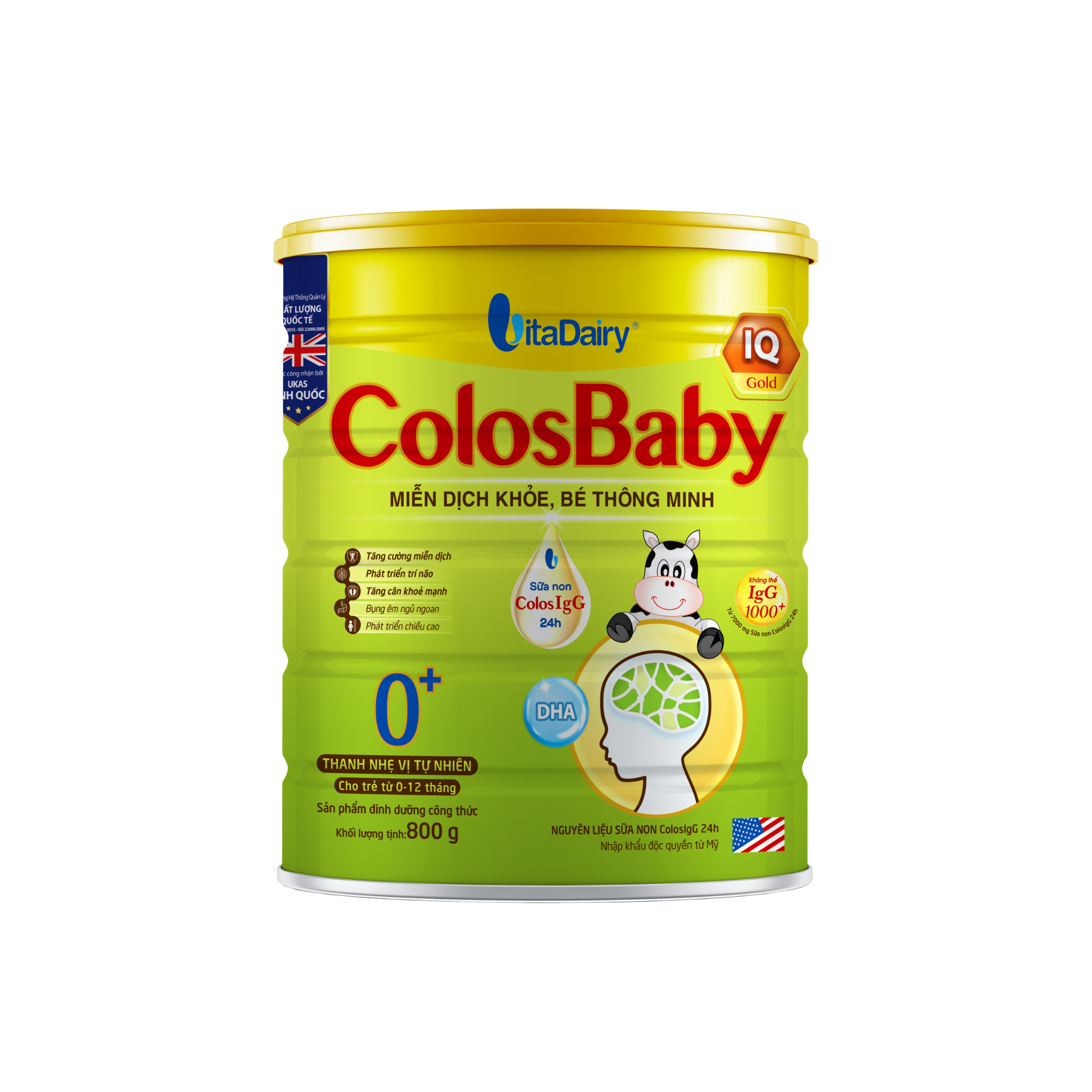  COLOSBABY IQ GOLD 0+ 800g 