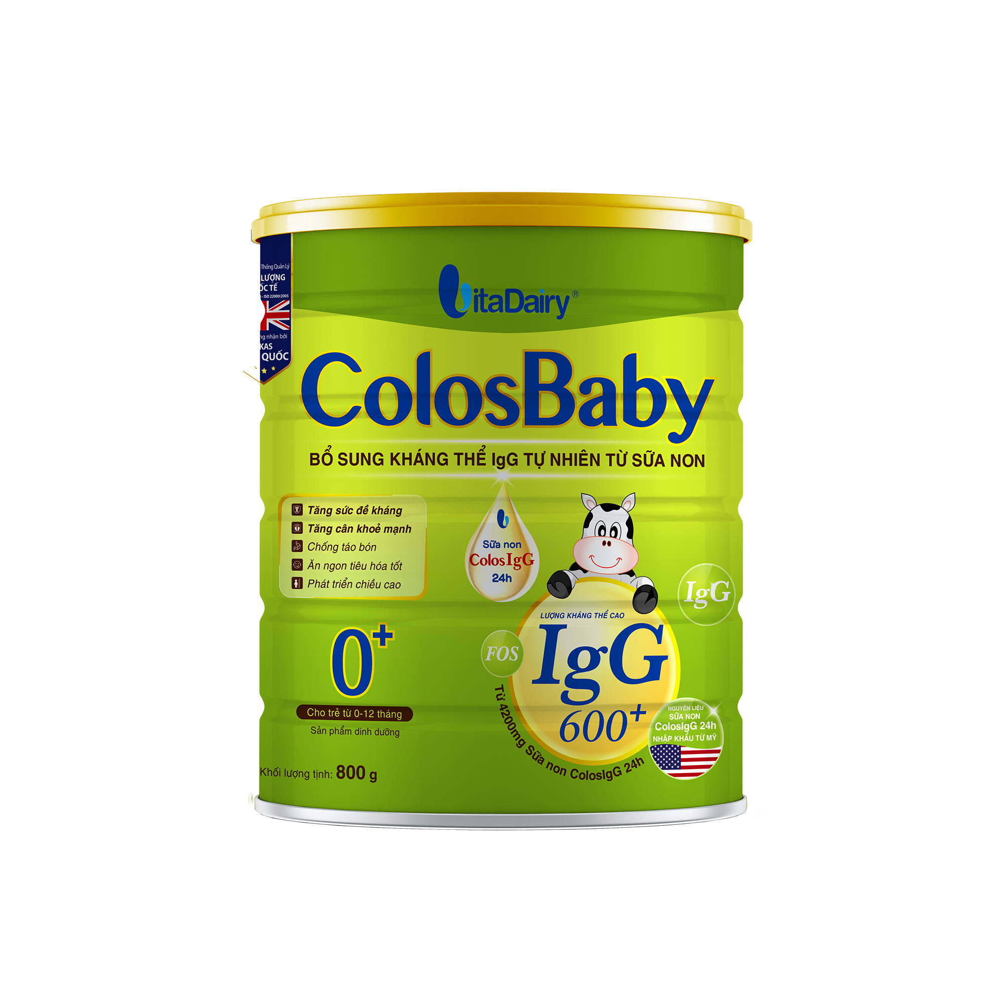  COLOSBABY 600 IgG 0+ 800G - S 