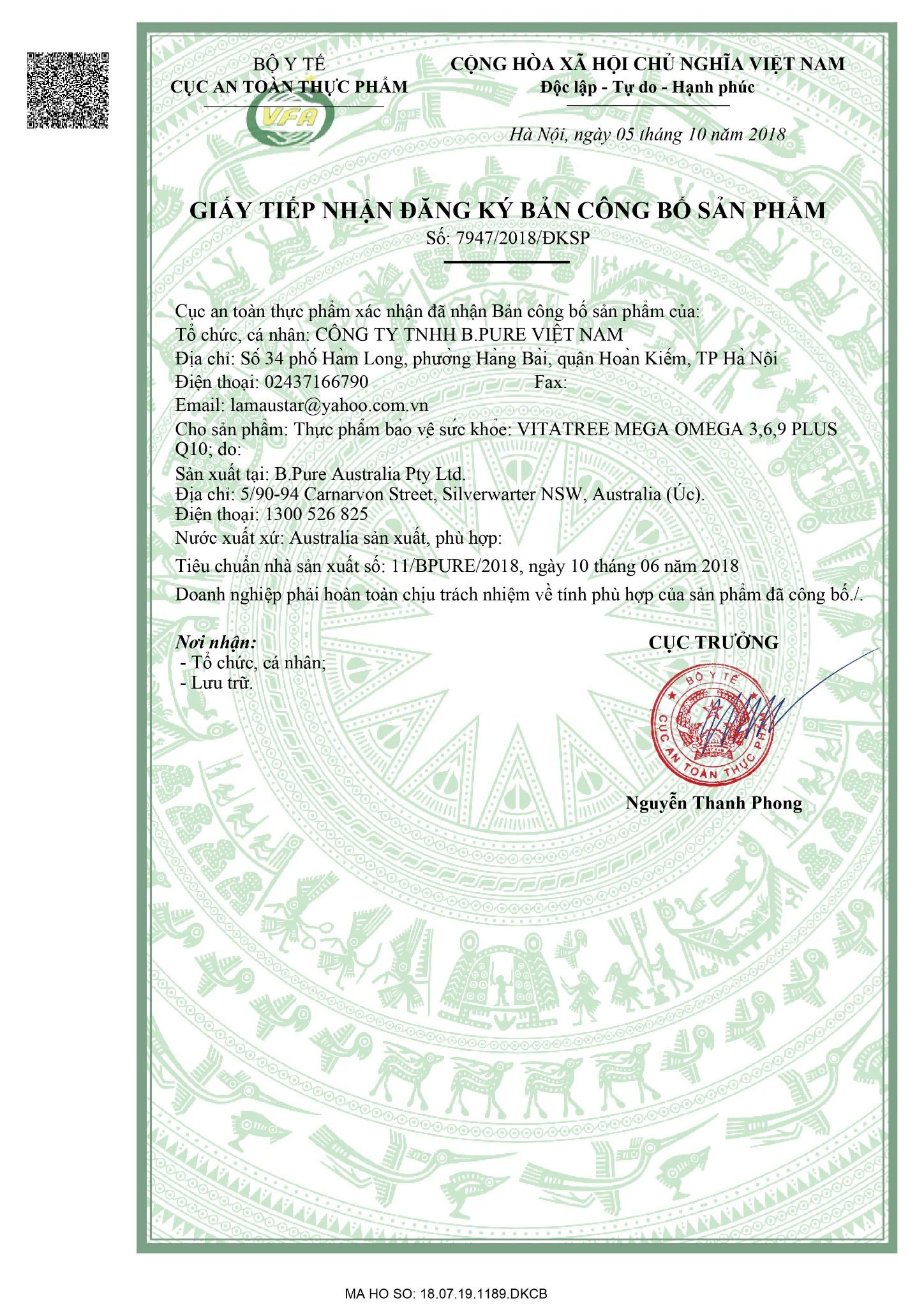 Vitatree Mega Omega 3,6,9 Nhà thuốc Bảo Việt