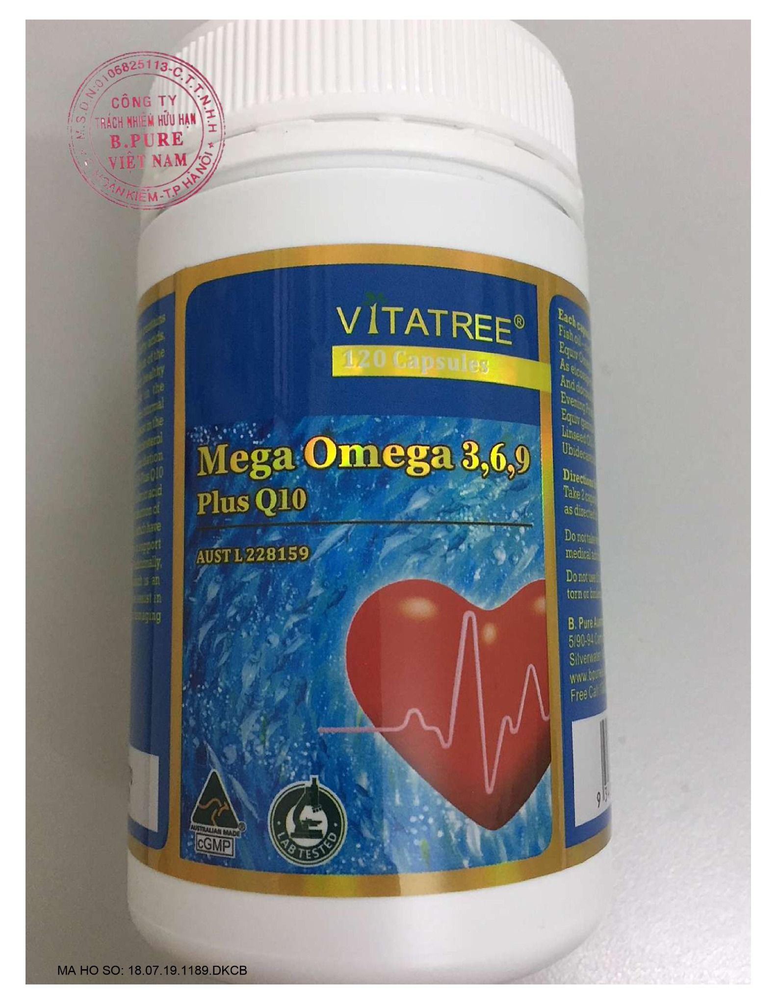 Vitatree Mega Omega 3,6,9 Nhà thuốc Bảo Việt