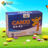  Canxi D3-K2 Kingphar Hộp 20 ống x 5ml - Bổ sung Canxi, vitamin D3 giúp xương răng chắc khỏe 