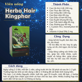  Viên uống phục hồi tóc Herba Hair Kingphar Hộp 60 viên 