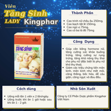  Tăng Sinh Lady Kingphar 40 viên - dành cho phụ nữ vô sinh, hiếm muộn 