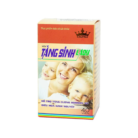  Tăng Sinh Lady Kingphar 40 viên - dành cho phụ nữ vô sinh, hiếm muộn 