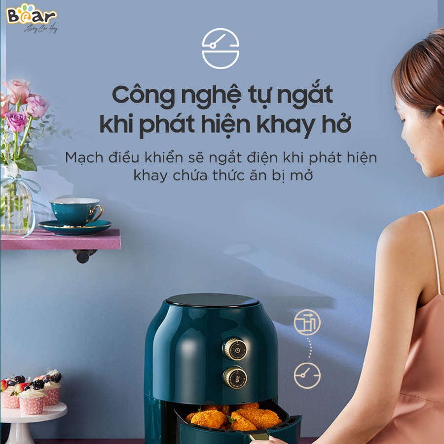 Air fryer Air Fryer Bear VS-8083A (lightgreen)