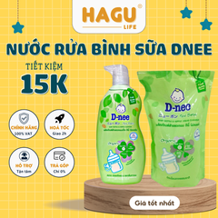 Nước rửa bình sữa Dnee Organic Túi 550ml, Chai 600ml Thái Lan