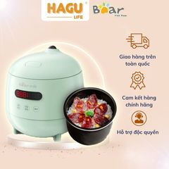 Nồi cơm điện mini đa năng 1.2L (lòng nồi 0.3L) Bear DFB-B12F1 - Nồi cơm điện Bear - Hàng Chính Hãng - BH 18 Tháng